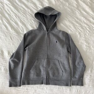 Polo by Ralph Lauren Gray Zip Hoodie Jacket